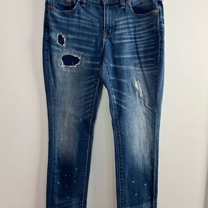 Madewell Women's Boyfriend Jeans in Distressed Blue